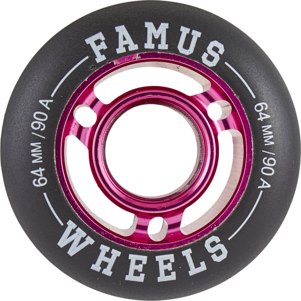 Famus 64mm Aggressive Inline Wheel (Rosa/Svart)