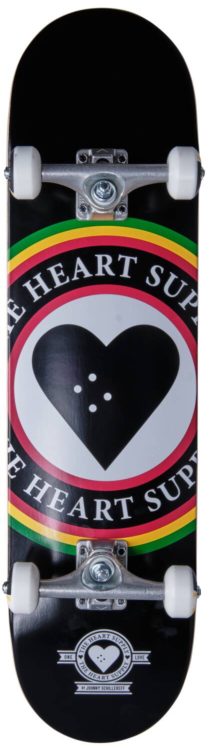 Heart Supply Insignia Komplett Skateboard (Rasta) -  Wallride