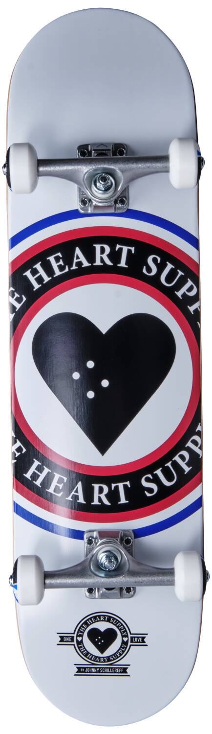 Heart Supply Insignia Komplett Skateboard (Vit) -  Wallride