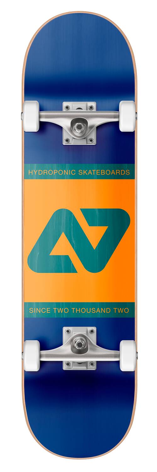 Hydroponic Block Komplett Skateboard (Navy / Orange) -  Wallride