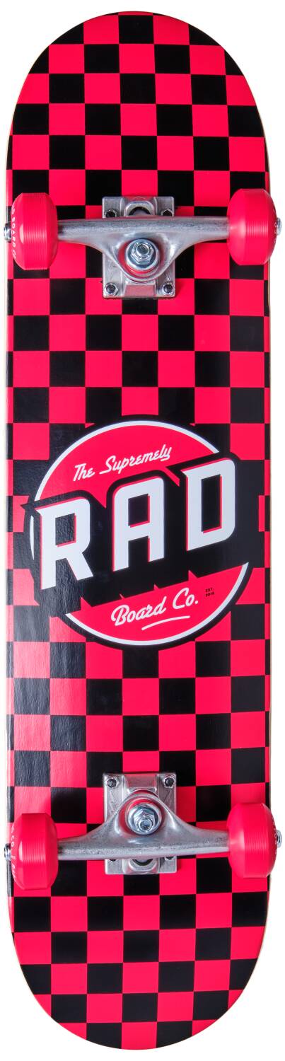 RAD Checkers Komplett Skateboard (Röd)