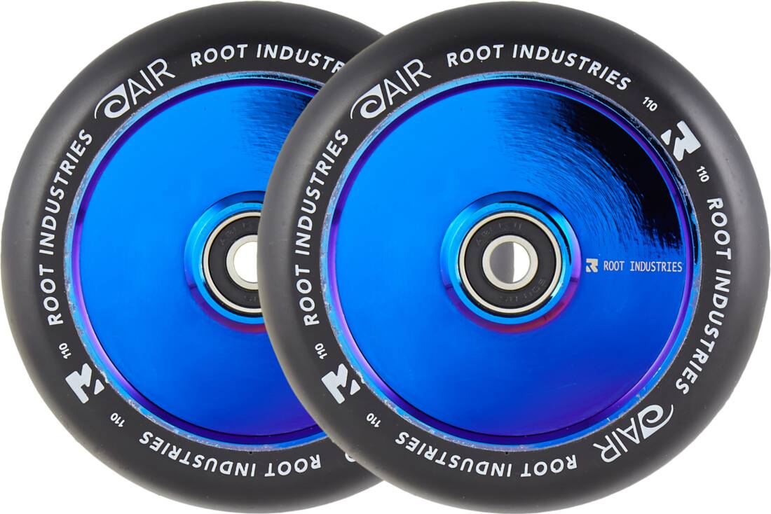 Root Air Svart Sparkcykel hjul 2-pack (Blue Ray) -  Wallride