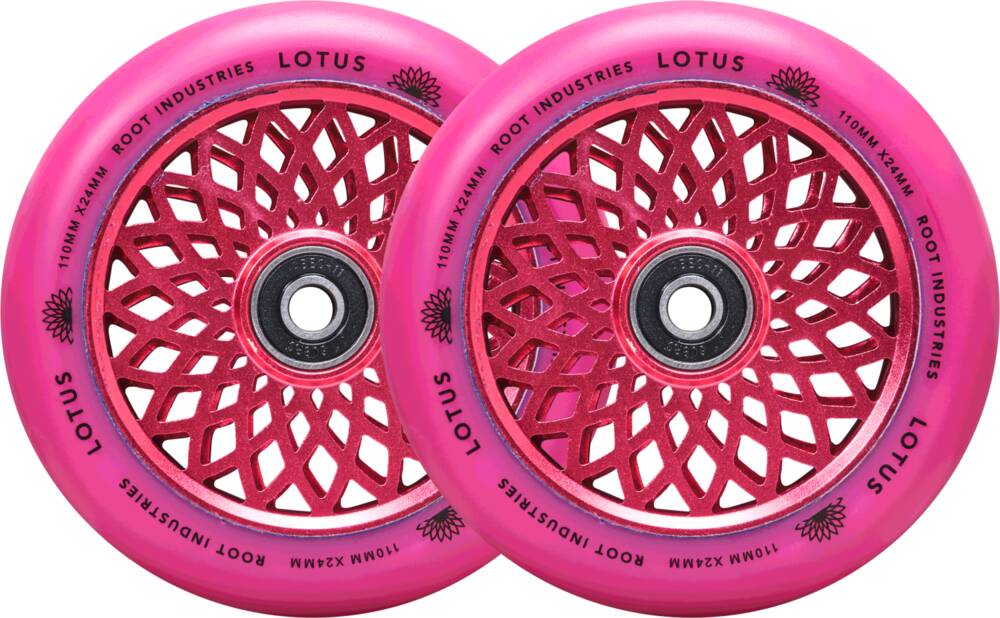Root Lotus Sparkcykel Hjul 2-Pack (Radiant Pink) -  Wallride