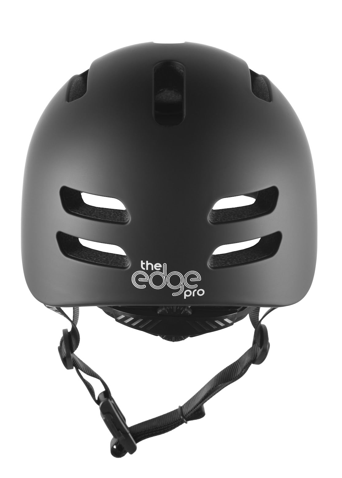 GAIN The Edge PRO hjälm svart – justerbar hjälm för sparkcykel, BMX och skate (S–XL)