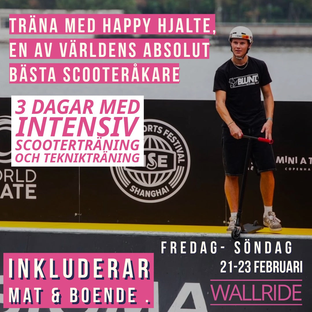 Scooter camp med Hjalte som är 6:a i världen, kommer till Wallride för att inspirera till rörelse.