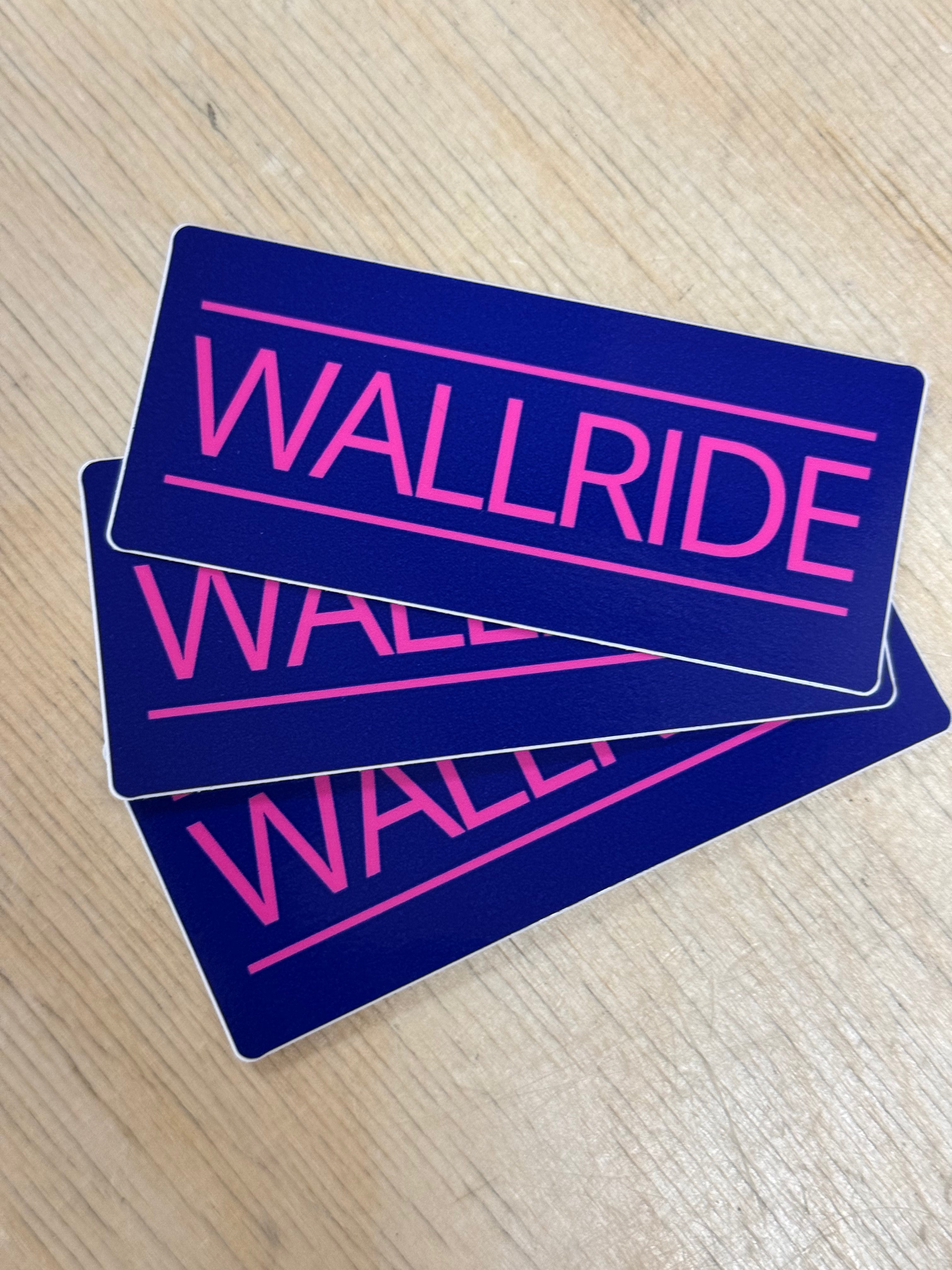 Wallride stickers i 3 pack, perfekt för din skatehjälm