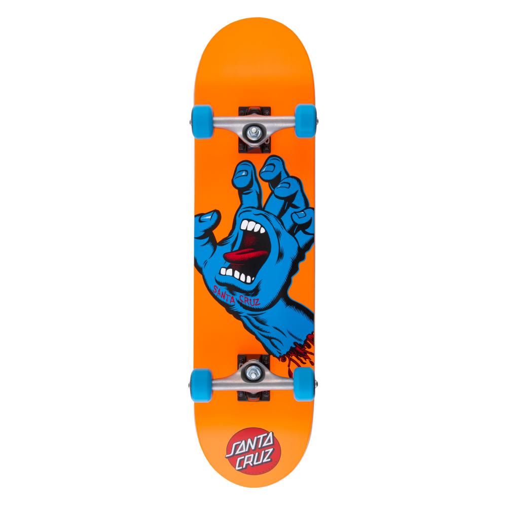 Santa Cruz Screaming Hand komplett skateboard 7.8 tum svart med klassisk handgrafik