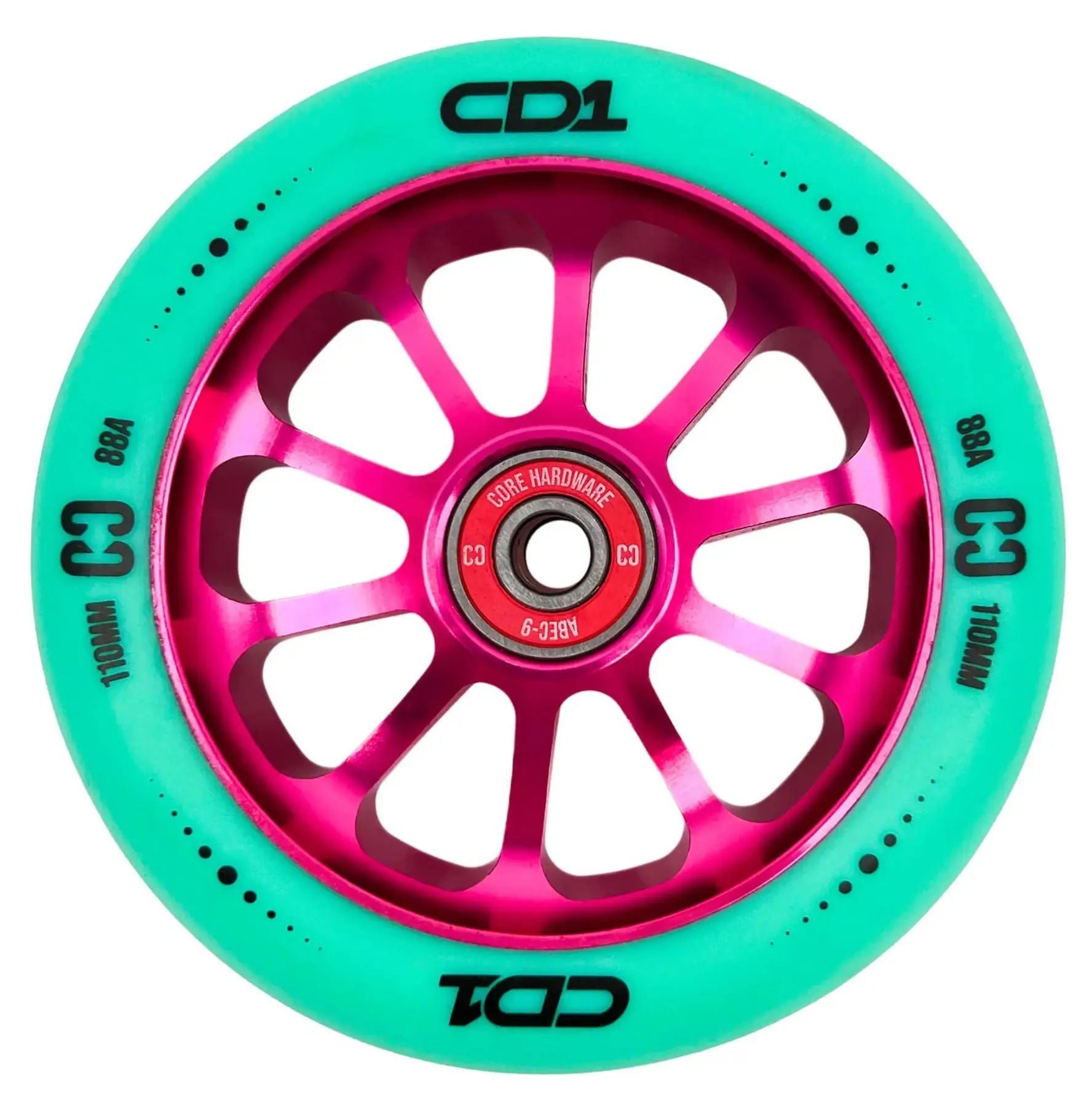 CORE CD1 Sparkcykel Hjul (Turkos) -  Wallride