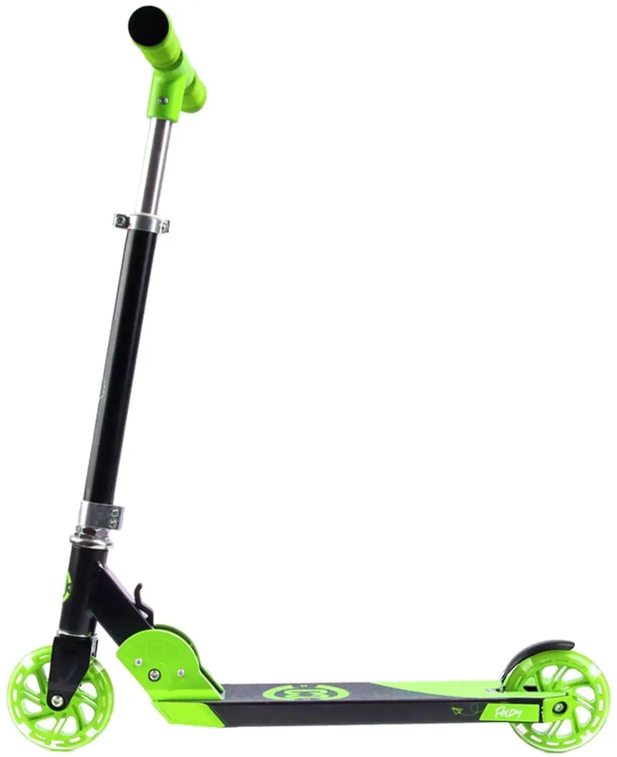 Barnsparkcykel med hopfällbar design perfekt för unga åkare. Kompakt och lätt att transportera, idealisk för lek och äventyr i staden. Justerbart styre för anpassad åkupplevelse.