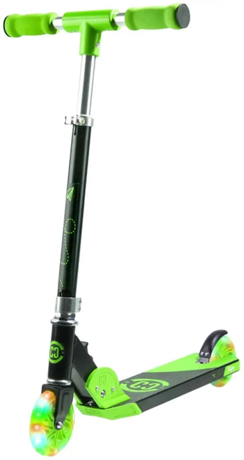 Fällbar sparkcykel för barn från CORE, perfekt för lek och transport. Kompakt design som gör den lätt att ta med sig. Justerbar höjd för optimal komfort och säkerhet. Idealisk för både inomhus- och utomhusbruk.