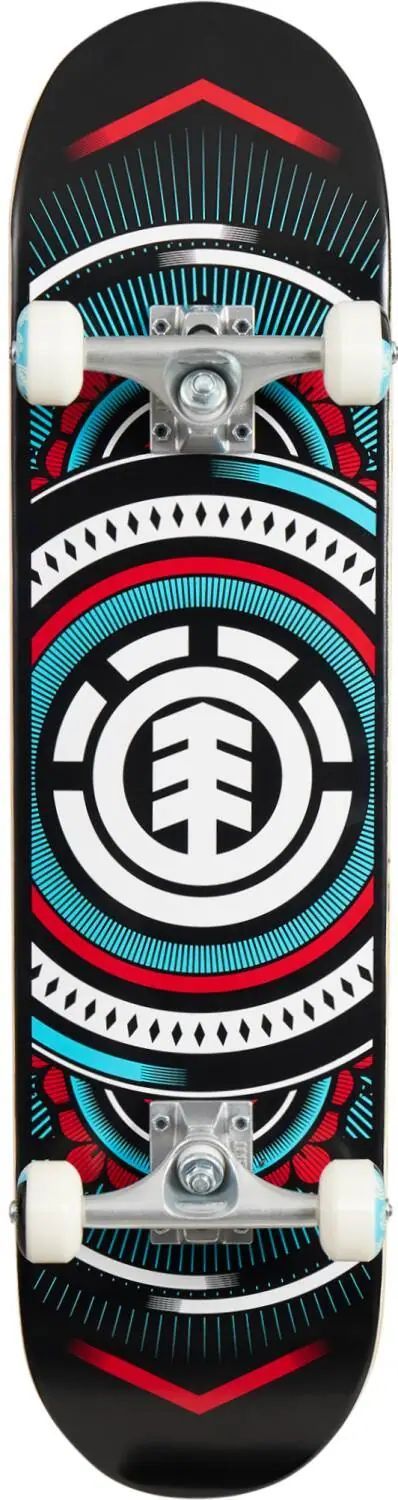 Komplett skateboard med design som passar både nybörjare och erfarna åkare, perfekt för staden och skateparker.
