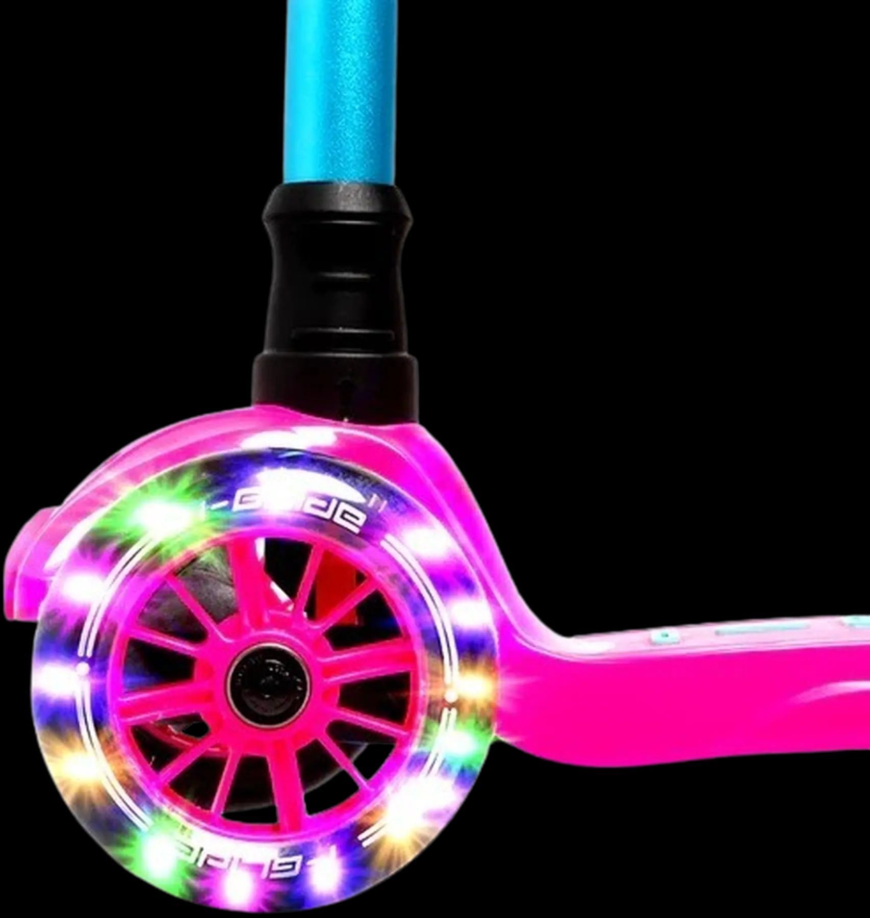 Säkra och roliga trehjuliga sparkcykeln i-Glide, designad för barn, med justerbart styre och lättmanövrerad konstruktion för en bekväm åkupplevelse. Perfekt för utomhuslek och utveckling av balans och koordination.