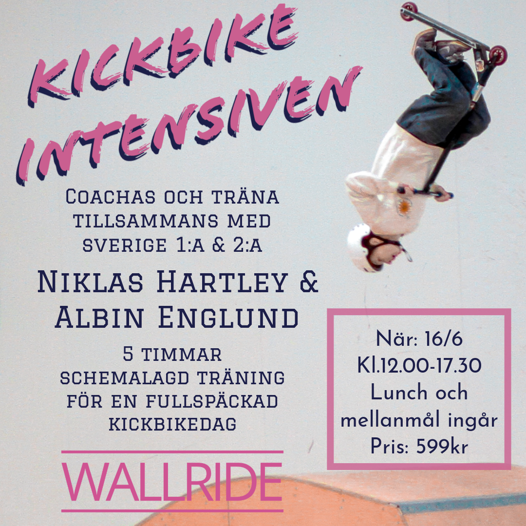 Daycamp Kickbike Intensiven 16/6 -  Wallride