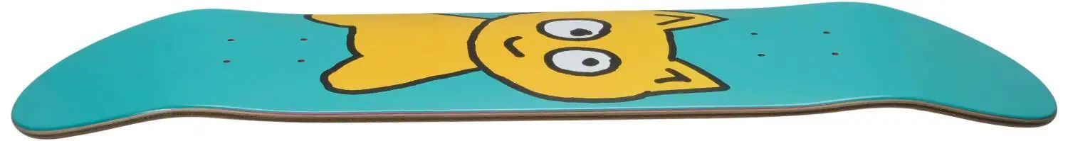 Stort skateboardbräda med kattmotiv, designad för kattälskare och skateboardentusiaster, perfekt för både åkning och som inredning.
