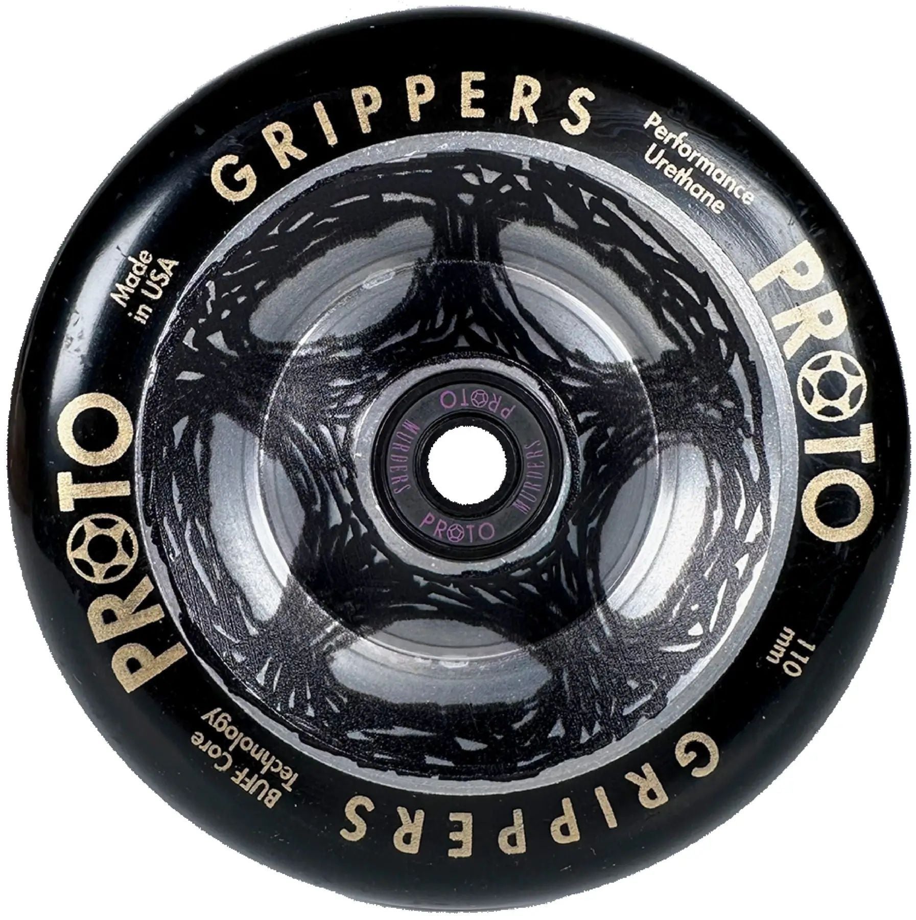 Hjul till Proto Catalyst Gripper sparkcykel, designade för hög prestanda och hållbarhet, idealiska för stunts och tricks. Perfekt för åkare som vill förbättra sin åkupplevelse. 