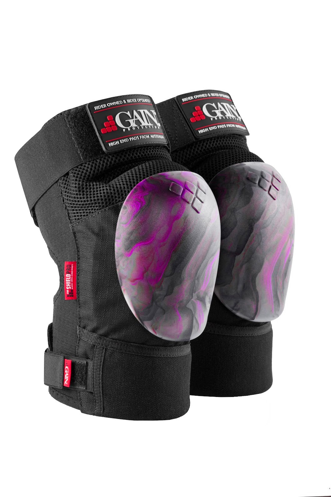 Gain THE SHIELD PRO knee pads (Purple swirl)