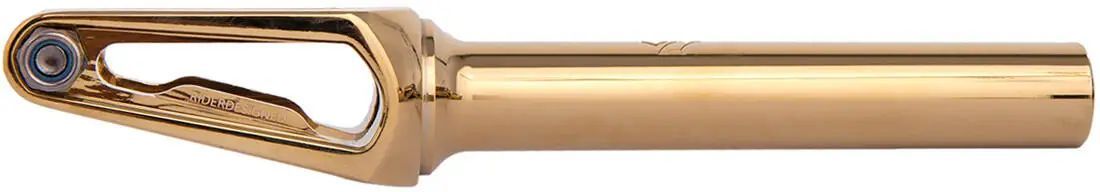 Framgaffel designad för kickbike, perfekt för att förbättra prestanda och stabilitet. Idealisk för både nybörjare och erfarna åkare som söker en pålitlig och hållbar lösning för sina åkturer.