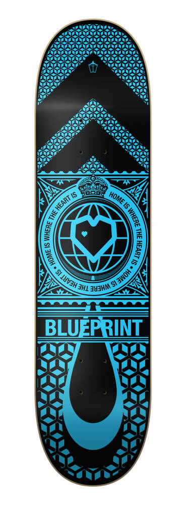 Blueprint Home Heart Skateboard Bräda 8.25" -  Wallride