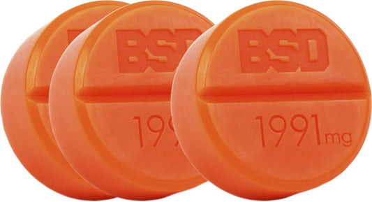 BSD BMX Stay Grind Wax 3-Pack (Orange)