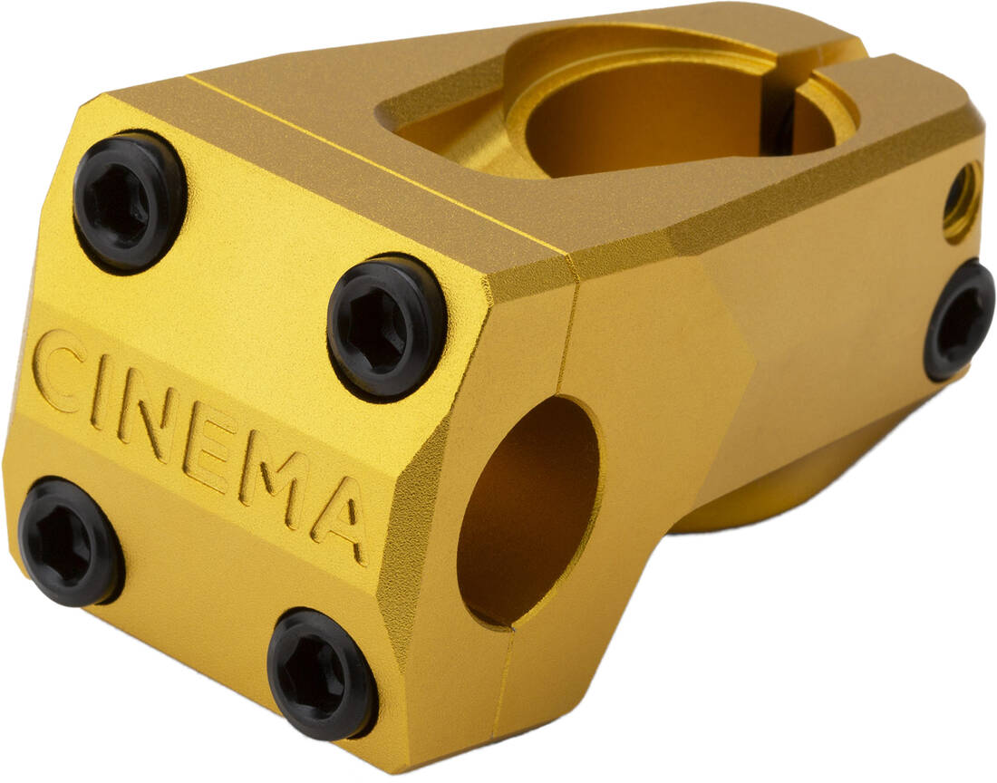 Cinema Projector Front Load BMX Stem (Sandblast Gold) -  Wallride