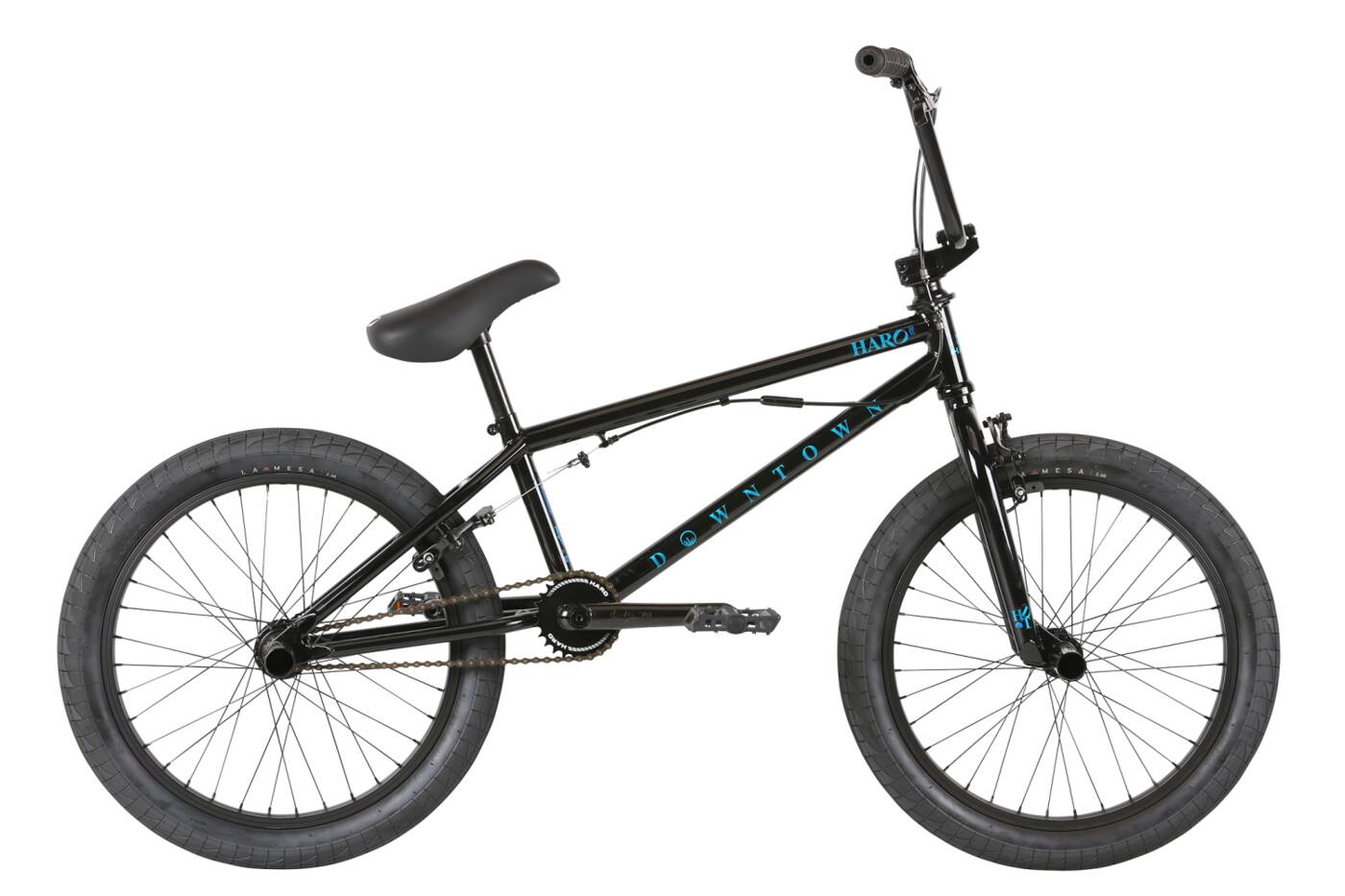 Haro Downtown DLX 20″ 2021 BMX Freestyle Cykel (Svart) -  Wallride