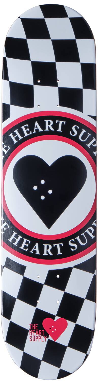 Heart Supply Insignia Check Skateboard Bräda (Svart)