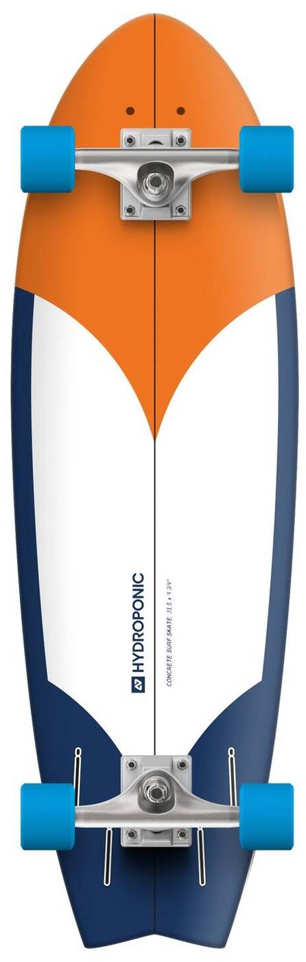 Hydroponic Fish Komplett Cruiser Skateboard (Radikal Orange / Navy)