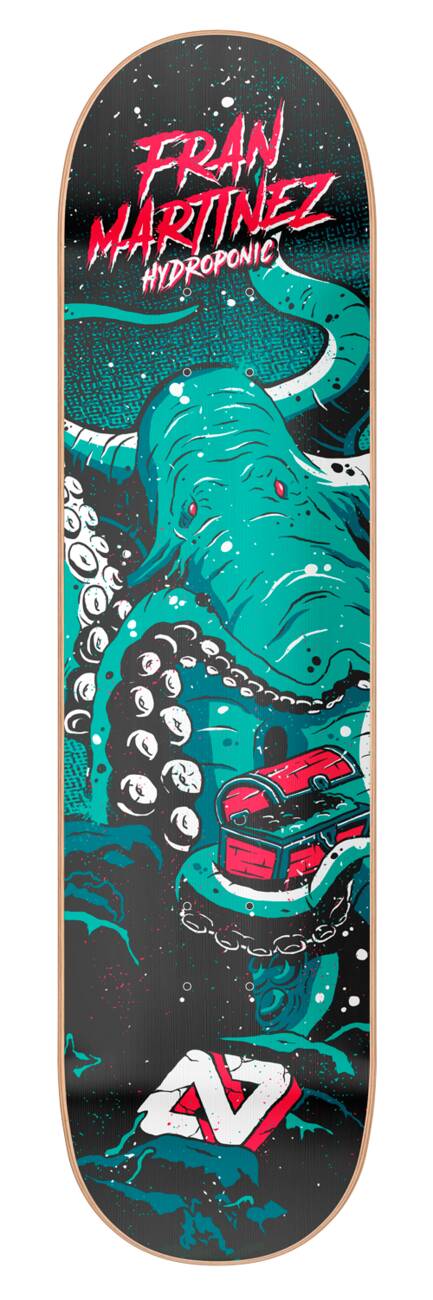 Hydroponic Sea Monster Skateboard Bräda (Fran Martinez Octopus)