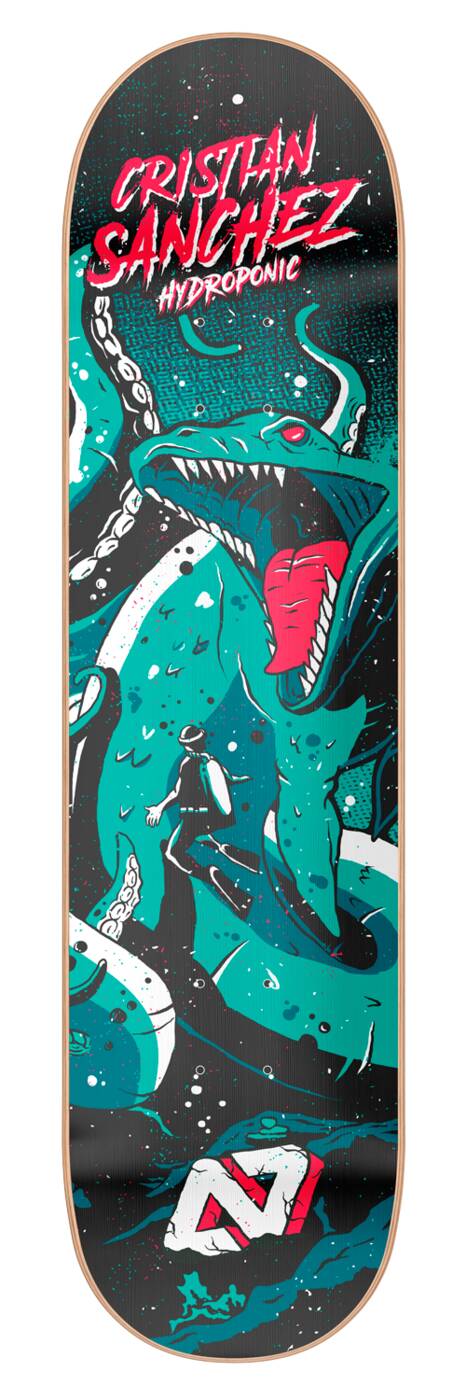 Hydroponic Sea Monster Skateboard Bräda (Cristian Sã¡nchez Scuba)