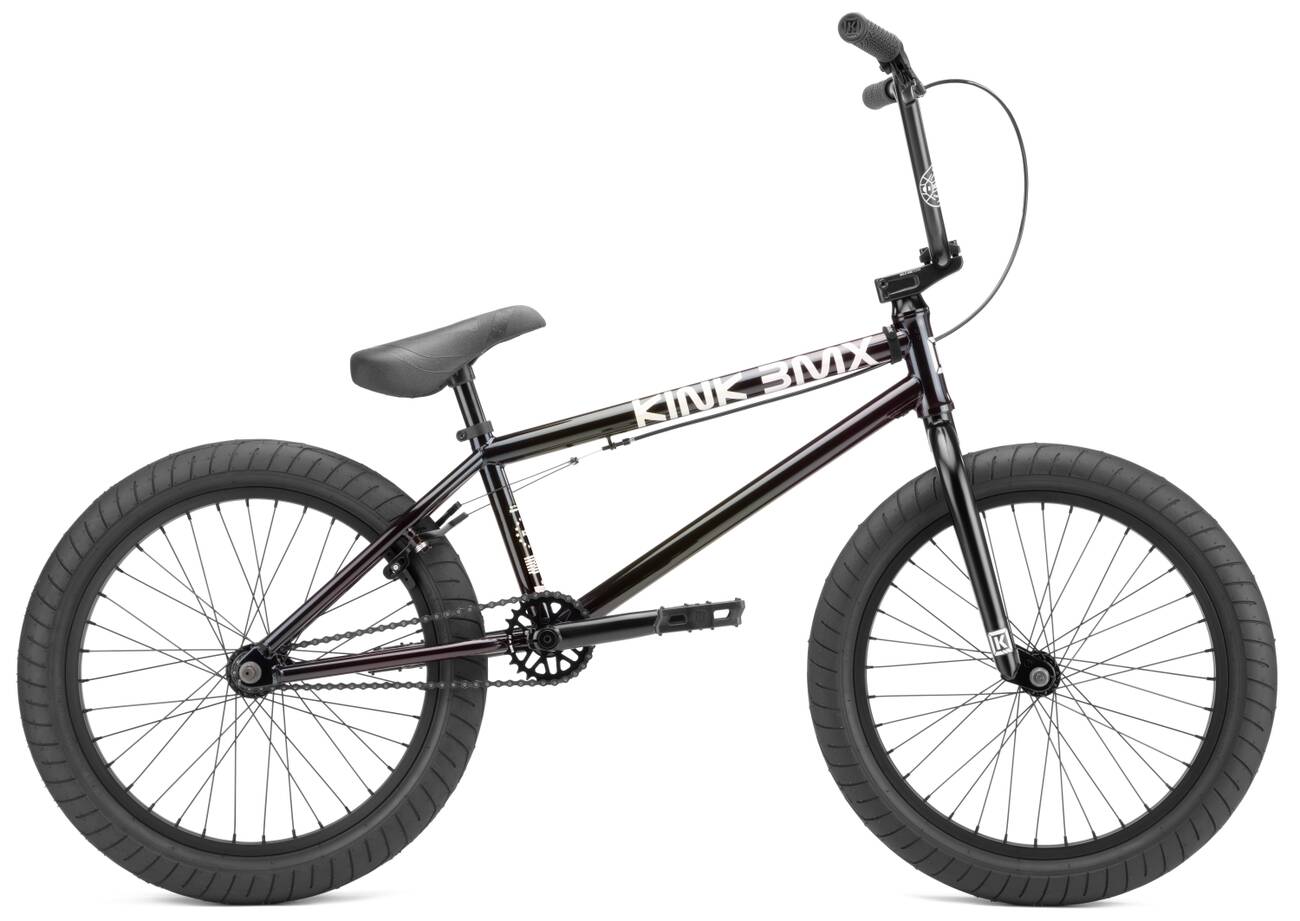Kink Launch 20″ 2022 Freestyle BMX Cykel (Gloss Iridescent Black) -  Wallride