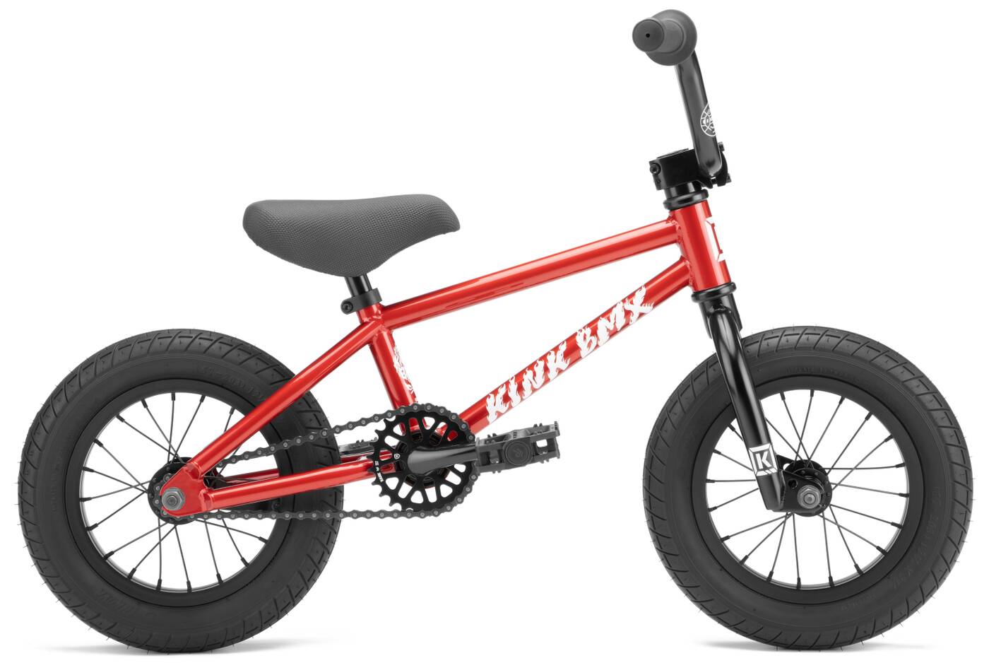 Kink Roaster 12″ 2022 Freestyle BMX Cykel (Gloss Digital Red) -  Wallride
