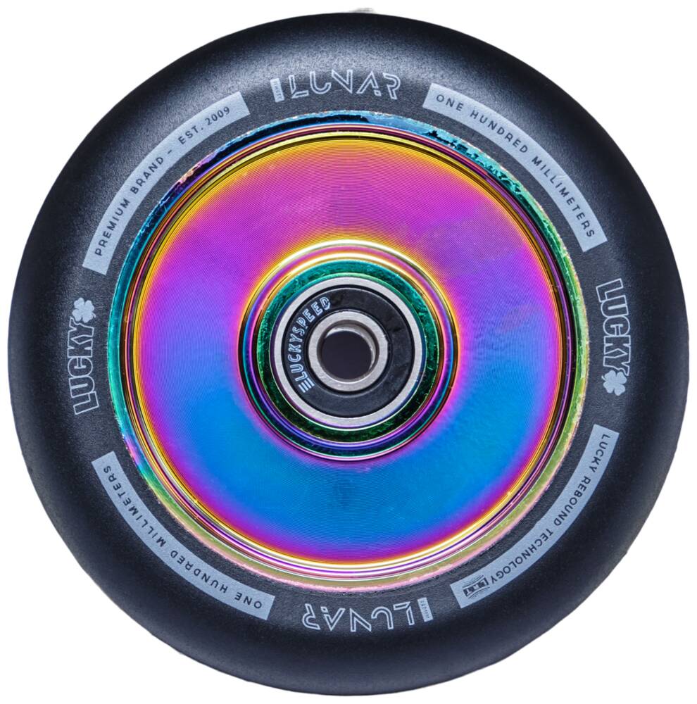 Lucky Lunar 100mm Sparkcykel Hjul (Neochrome) -  Wallride