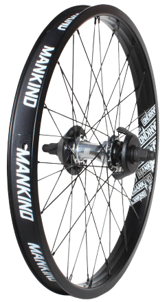 Mankind Vision 20″ Cassette BMX Bakhjul (Matt Black/Polished Silver) -  Wallride