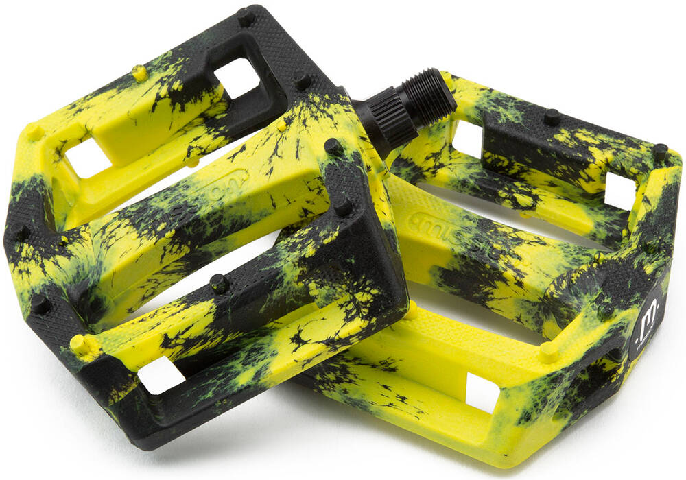 Mission Impulse BMX Pedaler (Black/Yellow Splash) -  Wallride