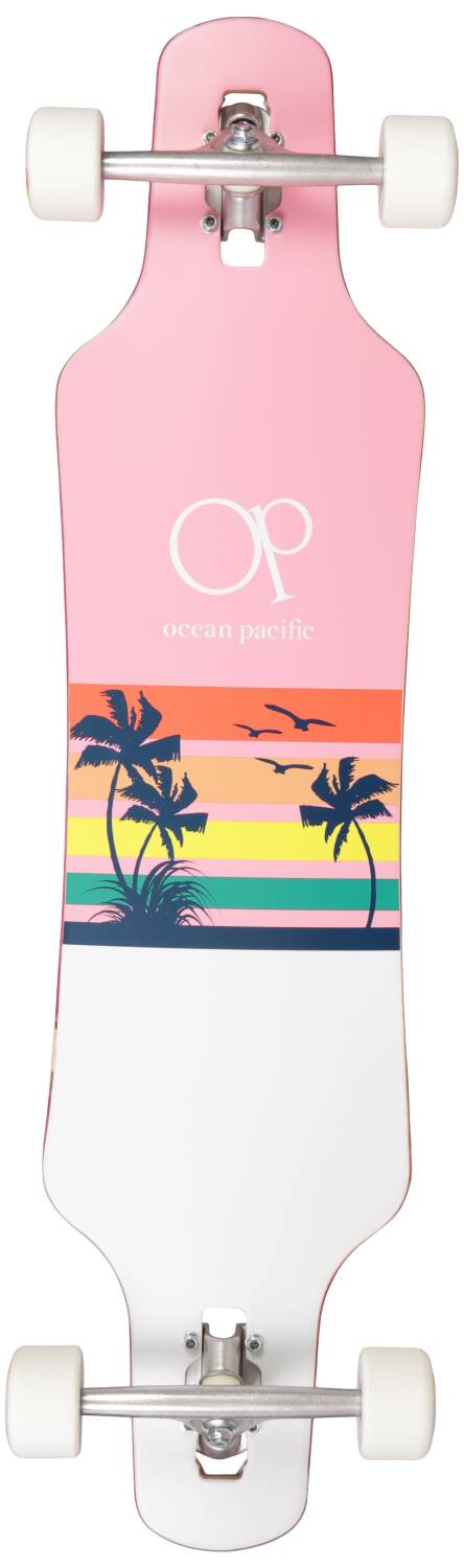 Ocean Pacific Sunset Komplett Longboard (Rosa)