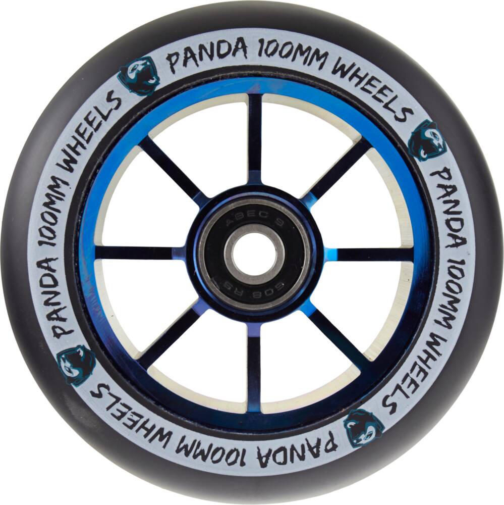 Panda Spoked V2 Sparkcykel Hjul (Blue Chrome) -  Wallride