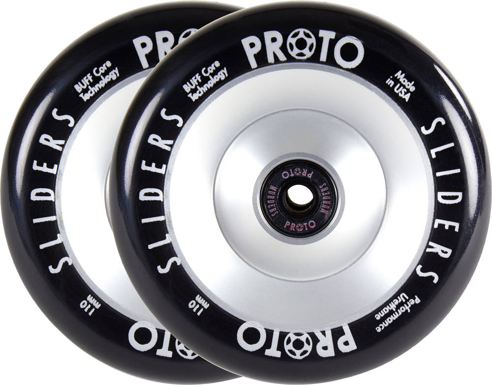 Proto Full Core Slider Sparkcykel Hjul 2-Pack (Silver) -  Wallride