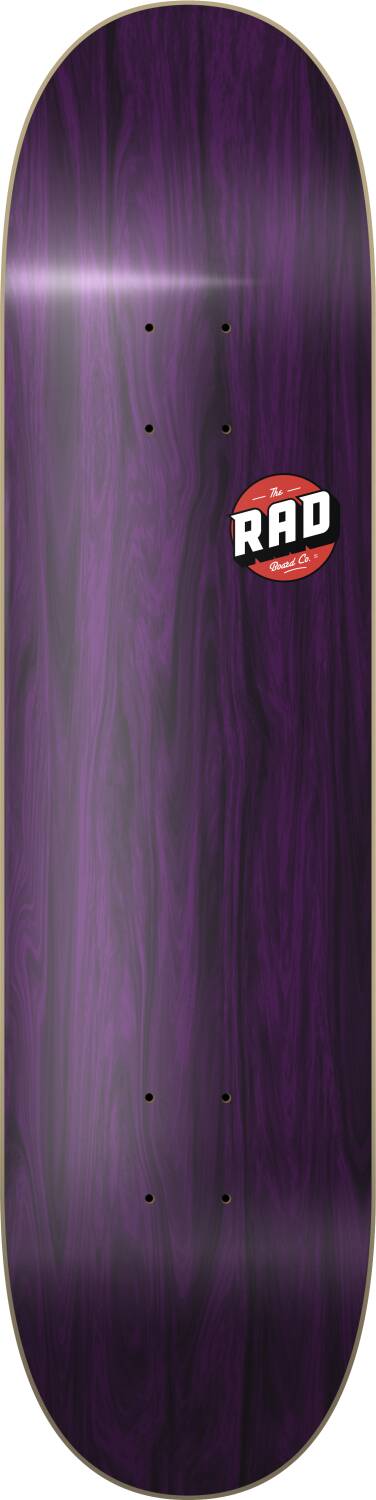 RAD Blank Logo Skateboard Bräda (Purple Maple)