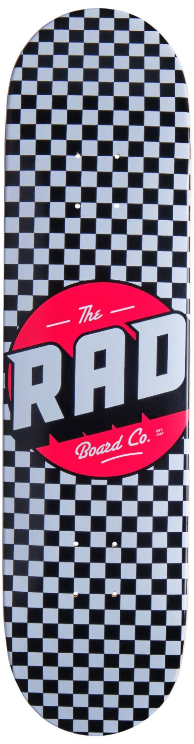 RAD Checker Skateboard Bräda (Svart/Vit)
