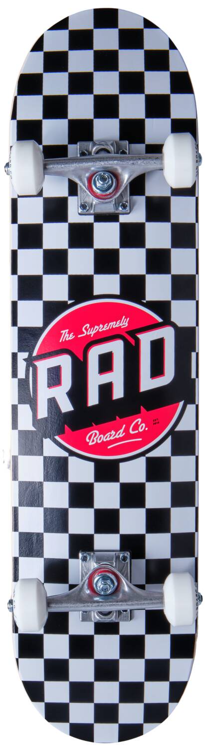 RAD Checkers Komplett Skateboard (Svart)