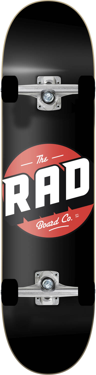 RAD Logo Progressive Komplett Skateboard (Svart)