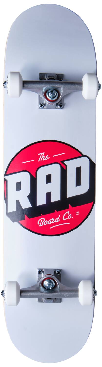RAD Logo Progressive Komplett Skateboard (Vit)