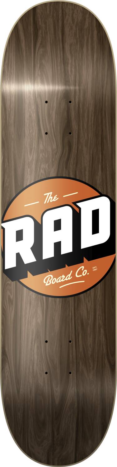 RAD Solid Logo Skateboard Bräda (Vintage Maple)