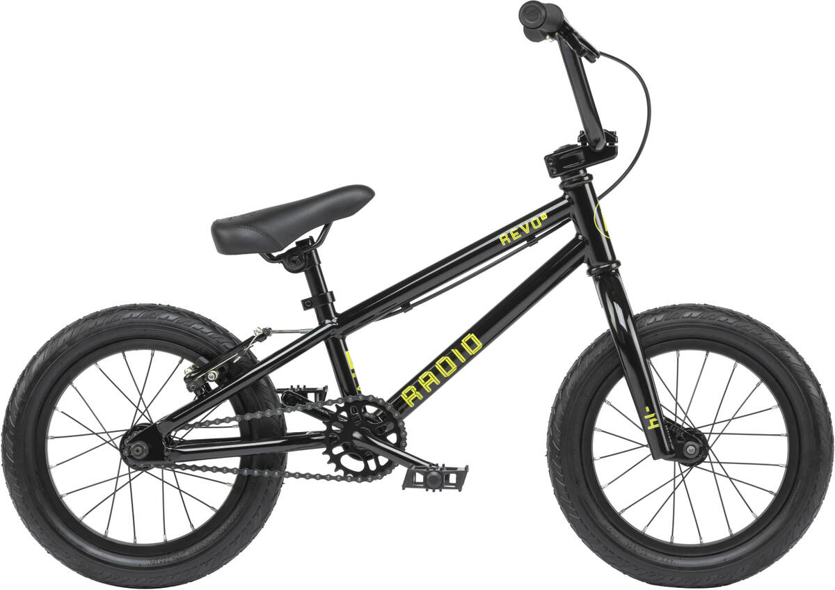 Radio Revo 14″ 2022 Freestyle BMX Cykel (Svart) -  Wallride