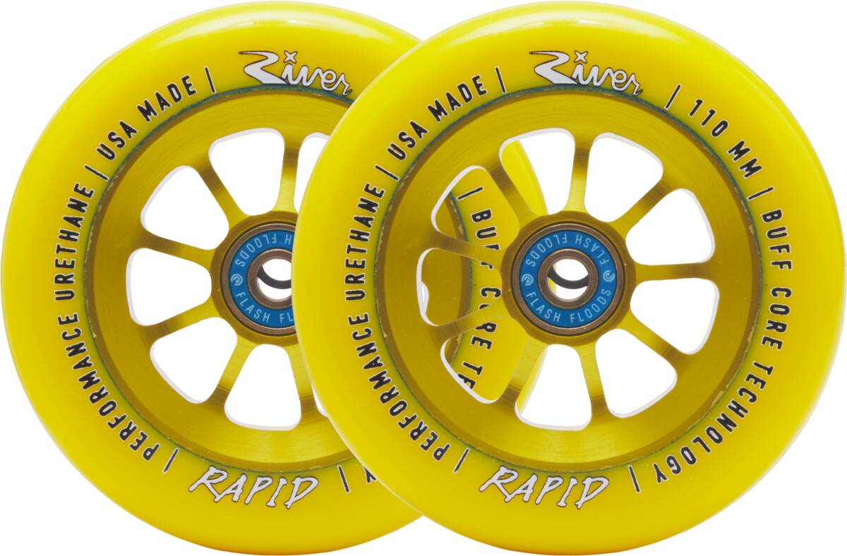 River Naturals Rapid Trick sparkcykel Hjul 2-Pack (Sunrise) -  Wallride