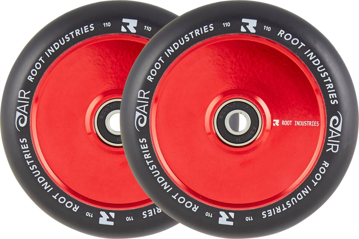 Root Air Svart Sparkcykel hjul 2-pack (Röd) -  Wallride
