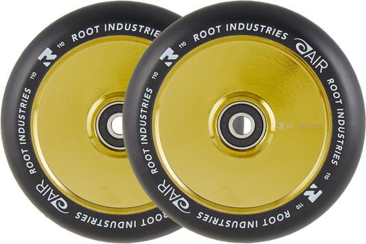 Root Air Svart Sparkcykel hjul 2-pack (Gold Rush)