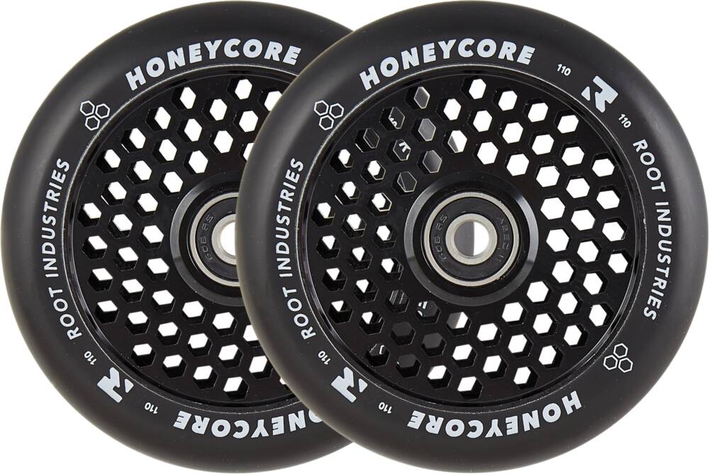 Root Honeycore Svart Komplett 110mm Hjul 2-pack (Svart)