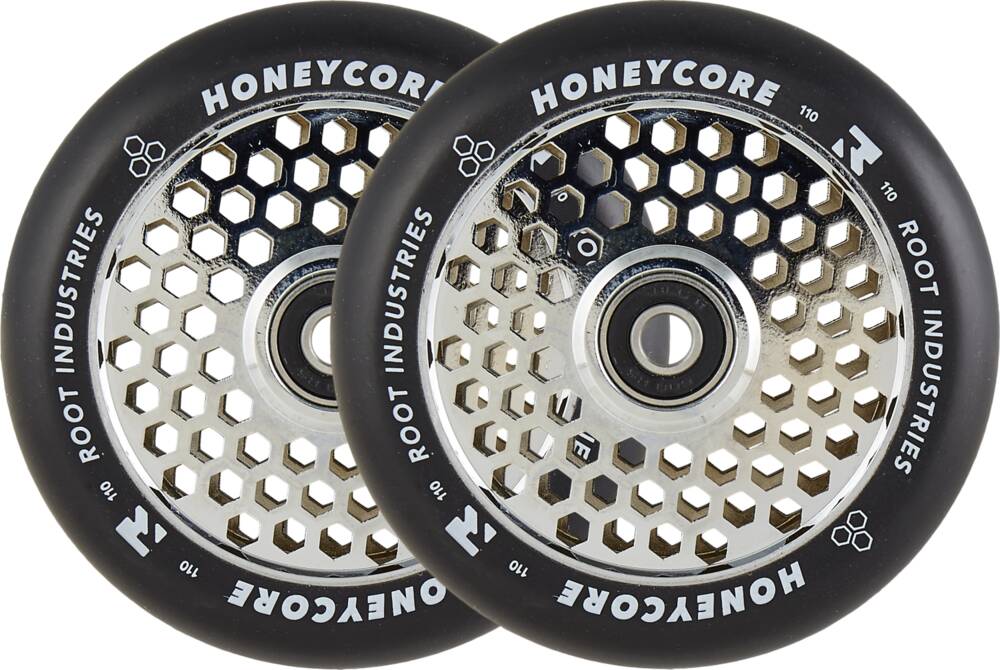 Root Honeycore Svart Komplett 110mm Hjul 2-pack (Mirror) -  Wallride
