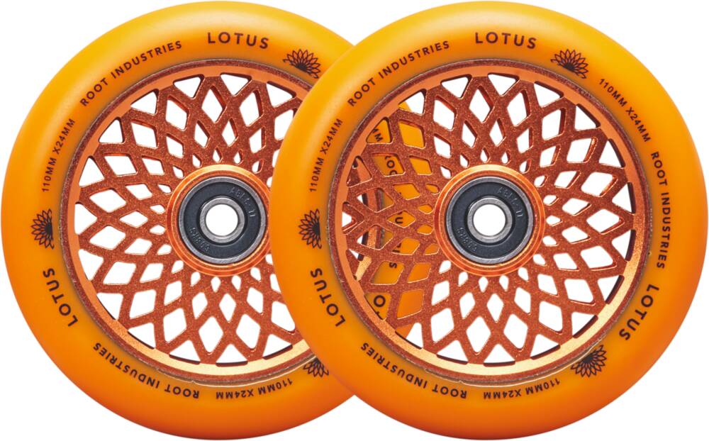 Root Lotus Sparkcykel Hjul 2-Pack (Radiant Orange) -  Wallride